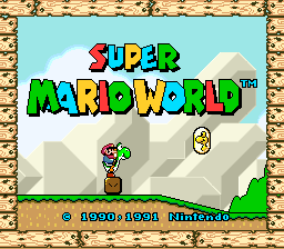 Super Mario World (USA) Title Screen